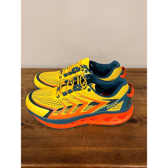 RBX Trail Running Shoes Men’s 8.5 New with Tags Yellow Teal Orange - Picture 6 of 11